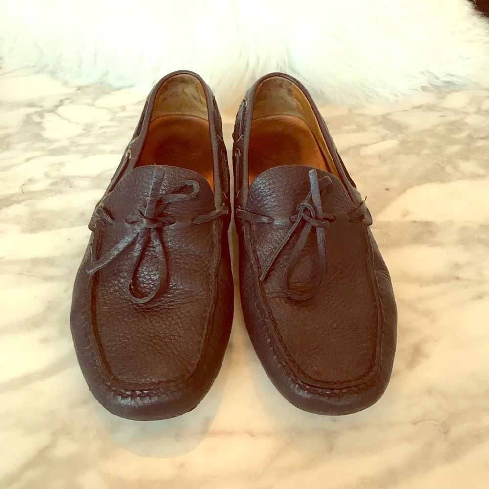 Car shoes (PRADA) mocassini in navy leather